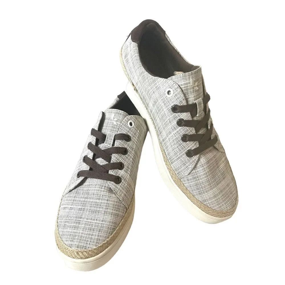 Koolaburra By Ugg Shoes Womens Sz 9.5 Lace Up Brown Fabric Comfort Casual Oxford